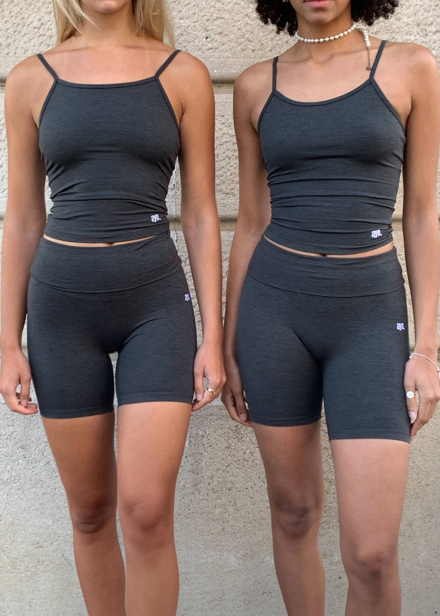 Dark grey - yoga shorts