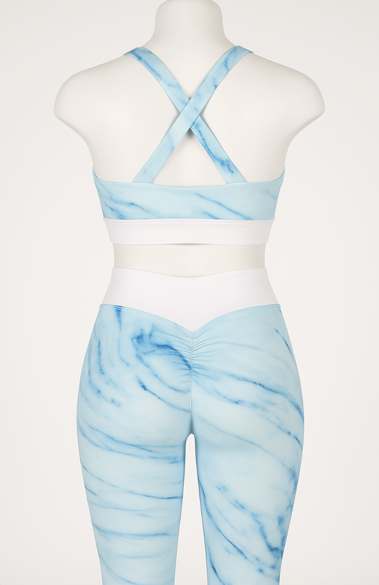 Aqua - full length leggings