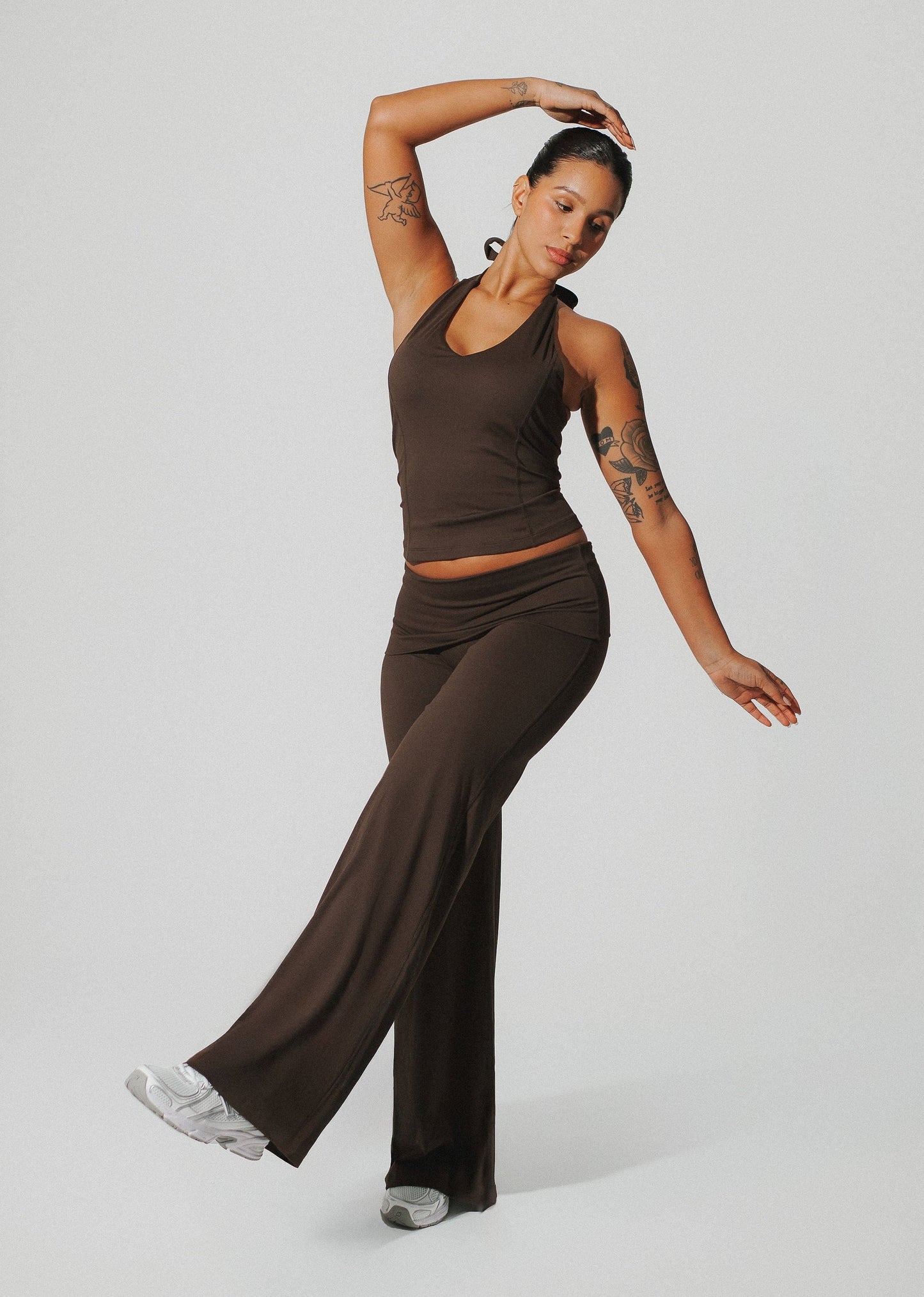 Toasted brown - Fold-over high flares