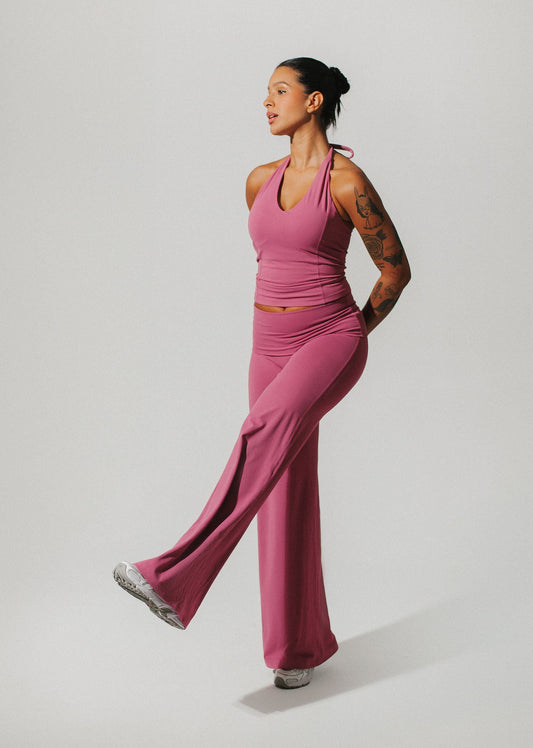 Berry - Fold-over high flares