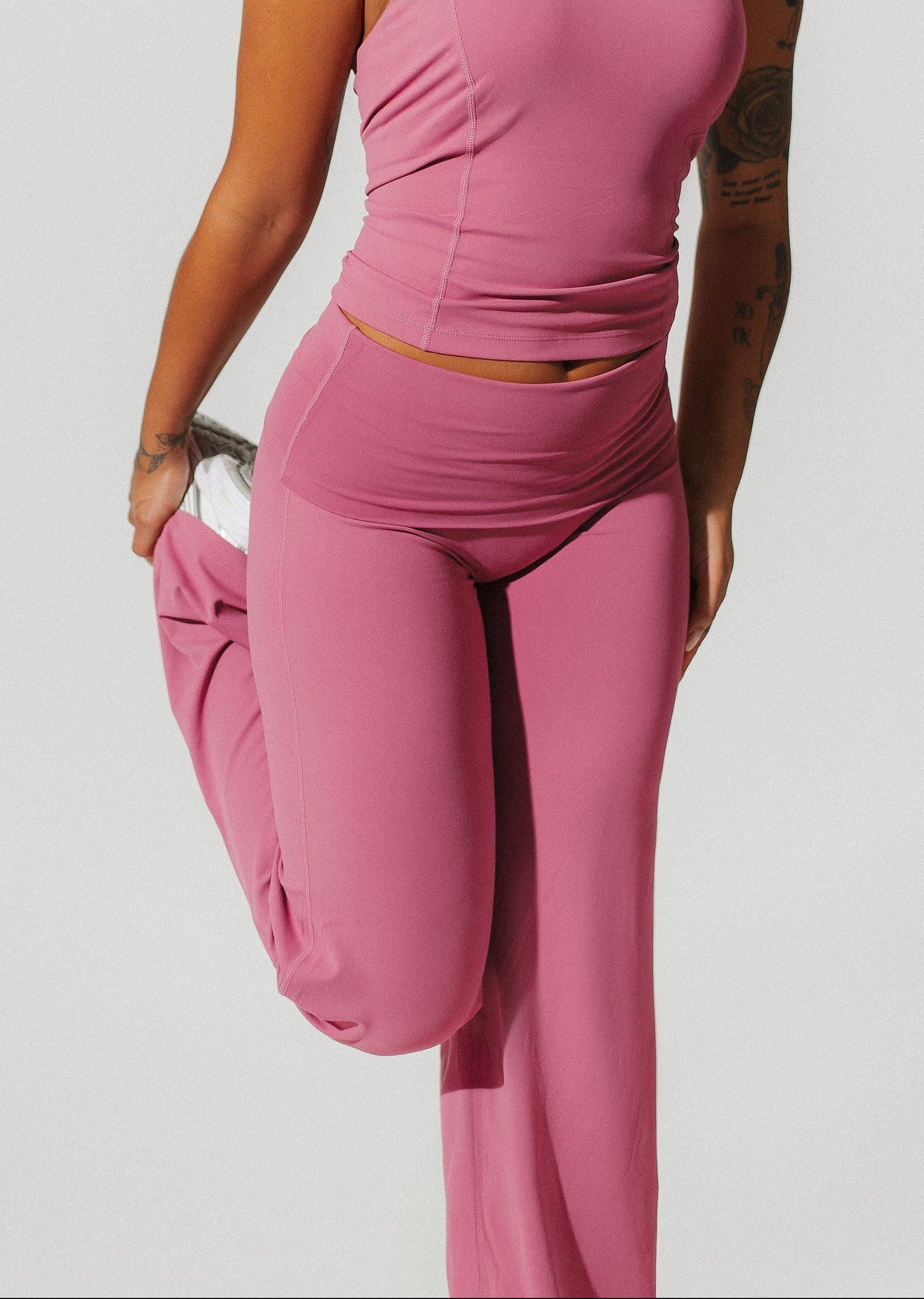 Berry - Fold-over high flares