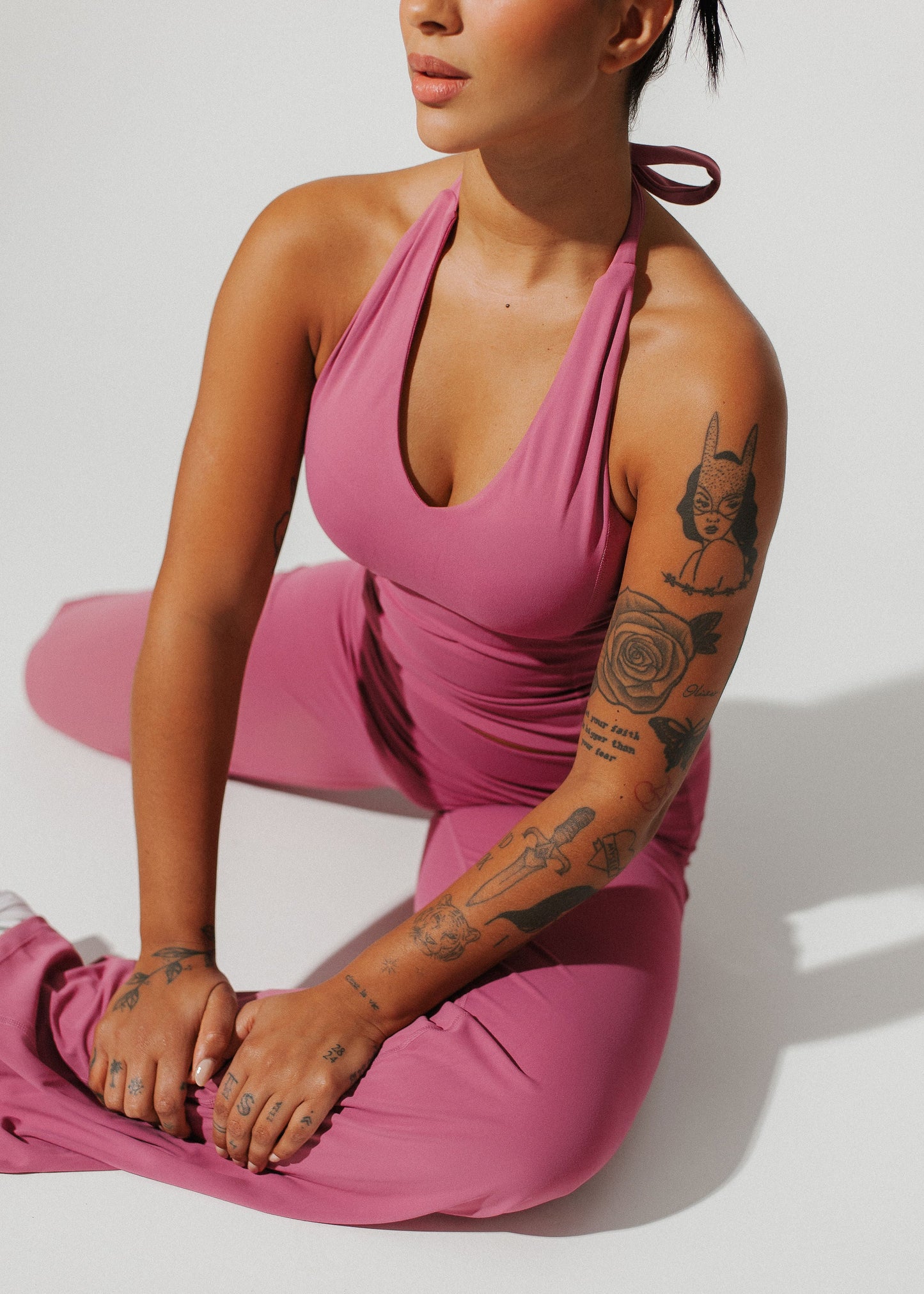 Berry - Fold-over high flares