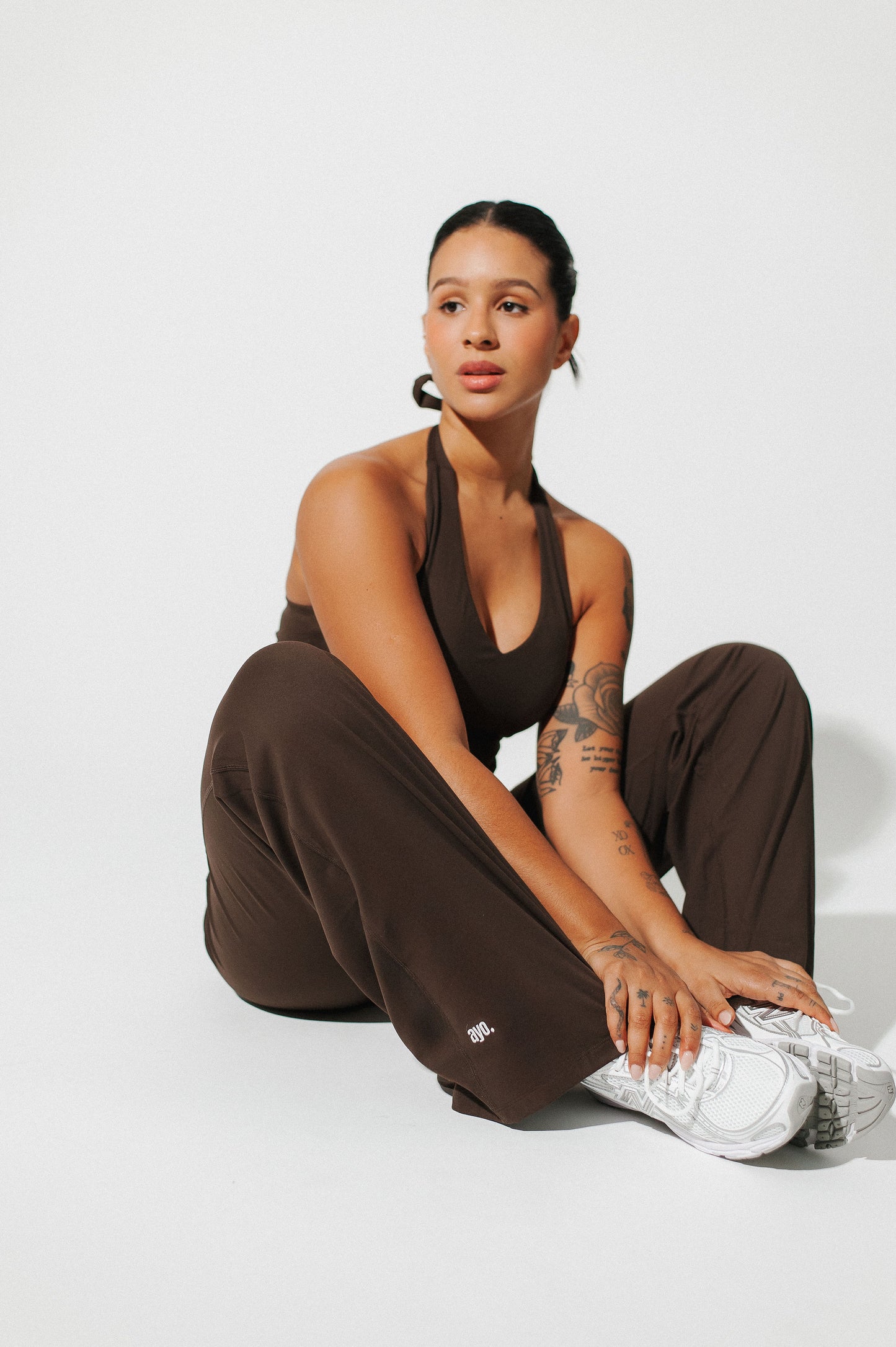 Toasted brown - Open back top