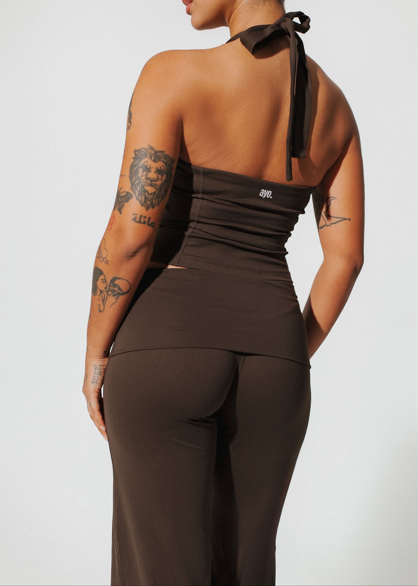Toasted brown - Open back top