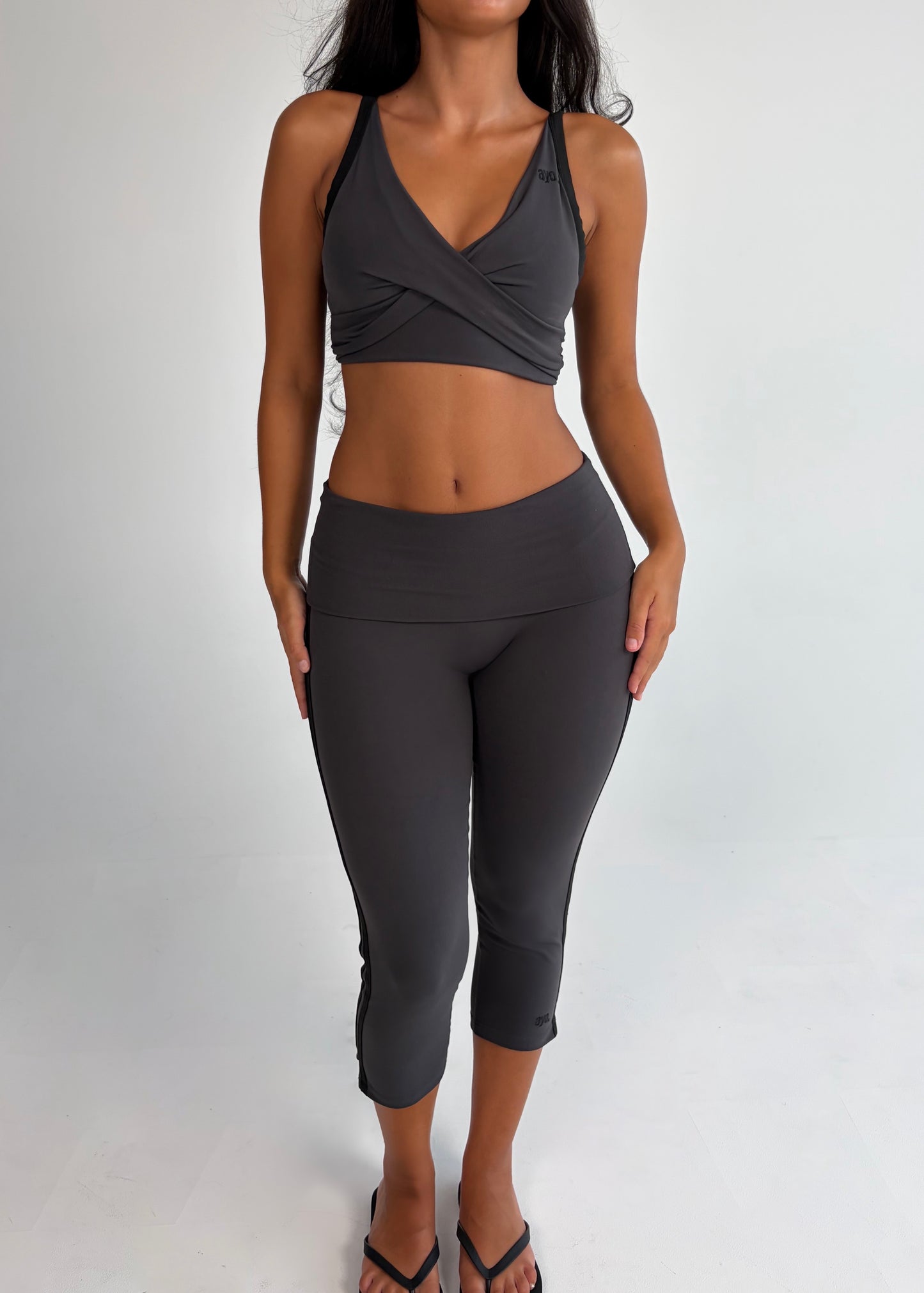 Graphite - Fold-over capris
