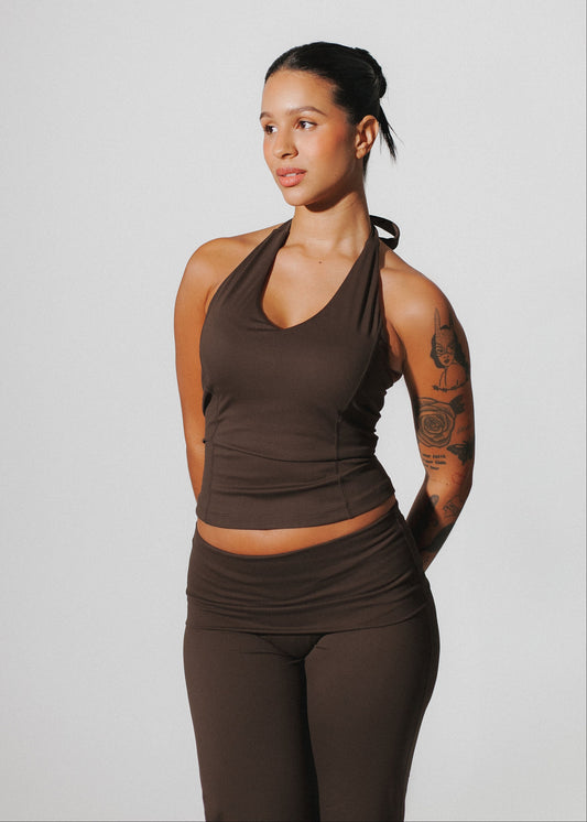 Toasted brown - Open back top