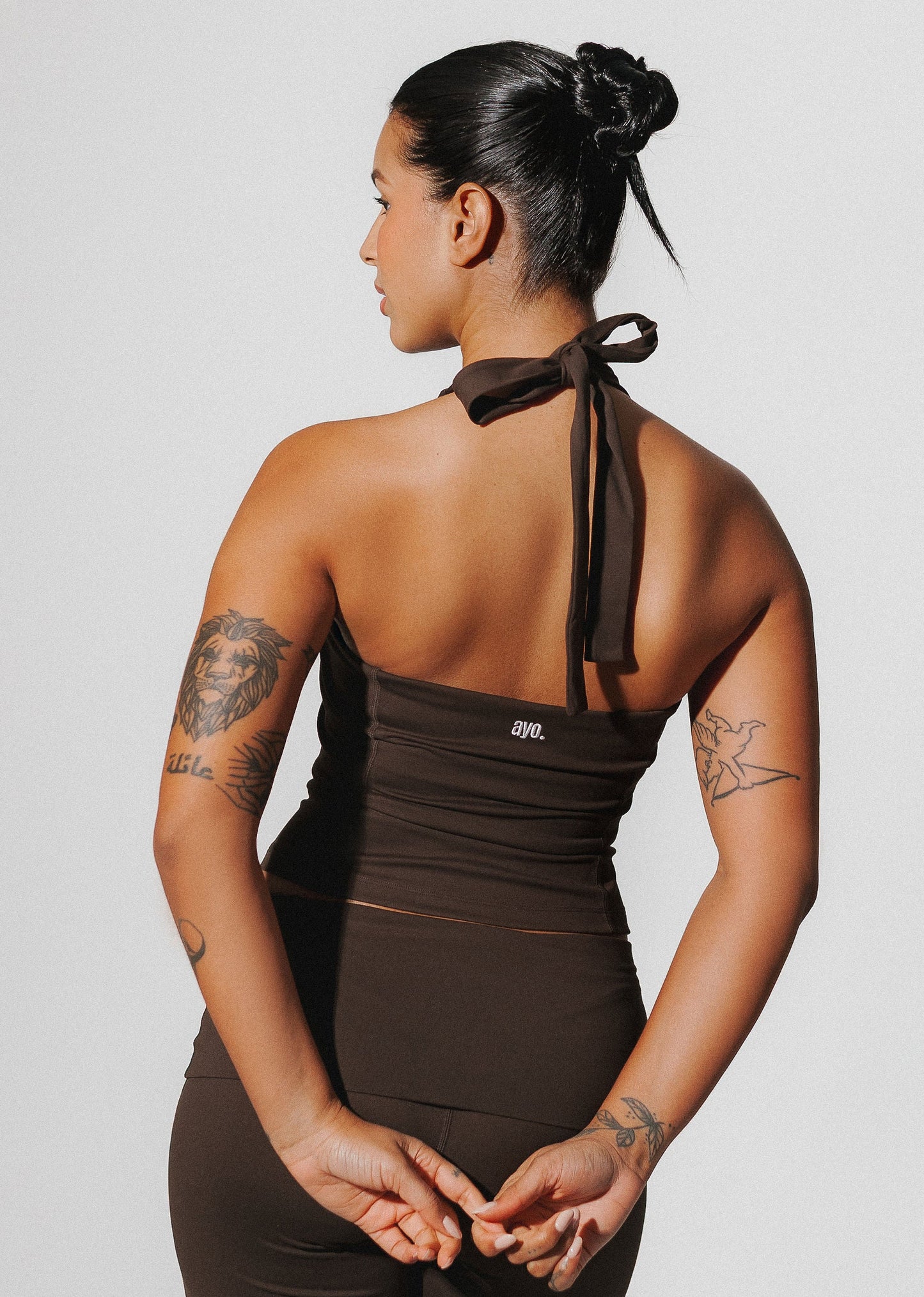 Toasted brown - Open back top