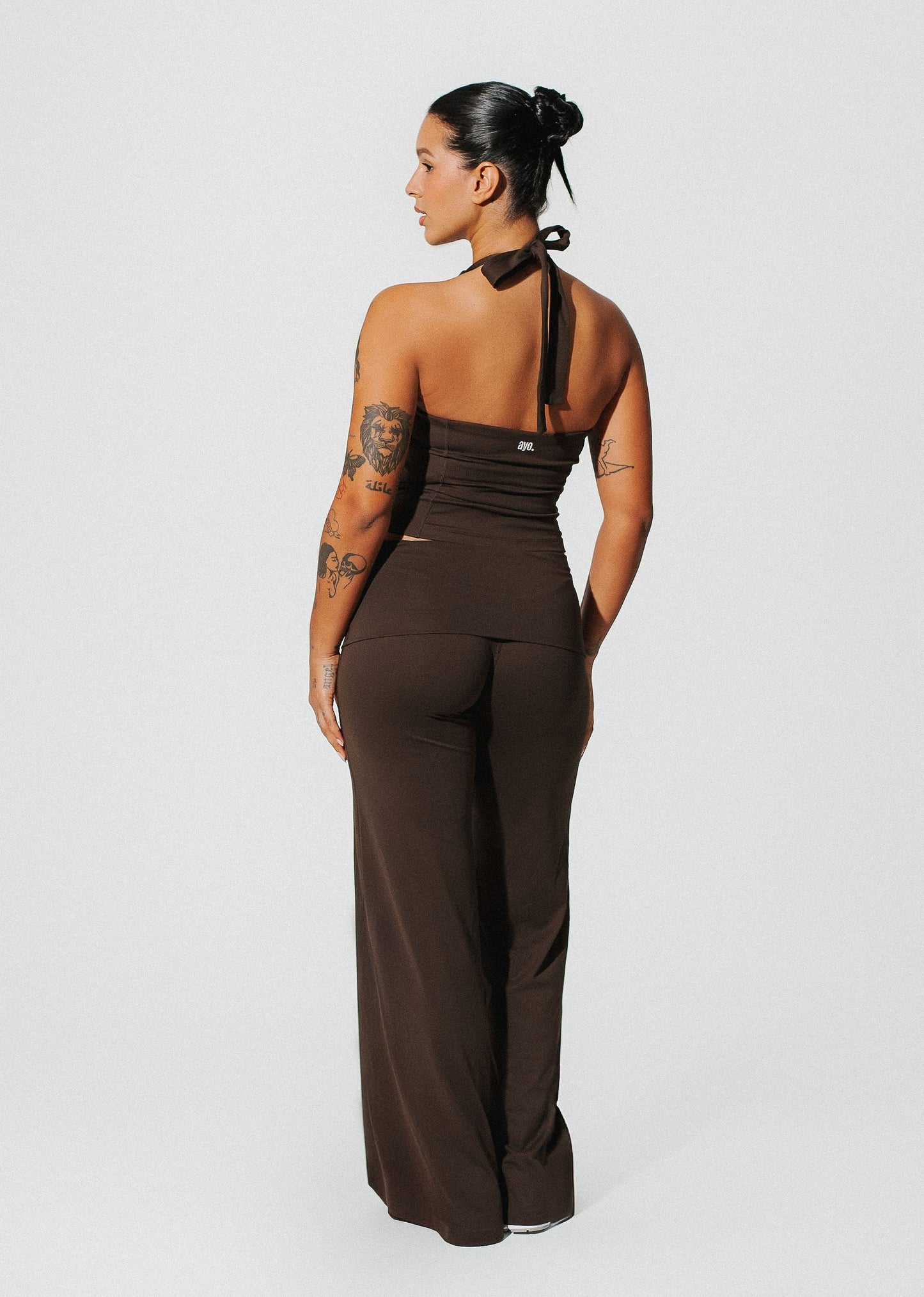 Toasted brown - Fold-over high flares