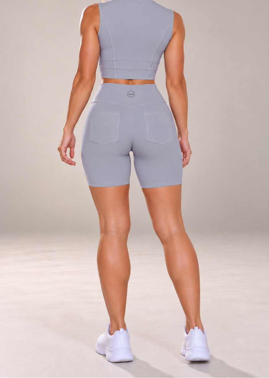 Light grey - pocket shorts