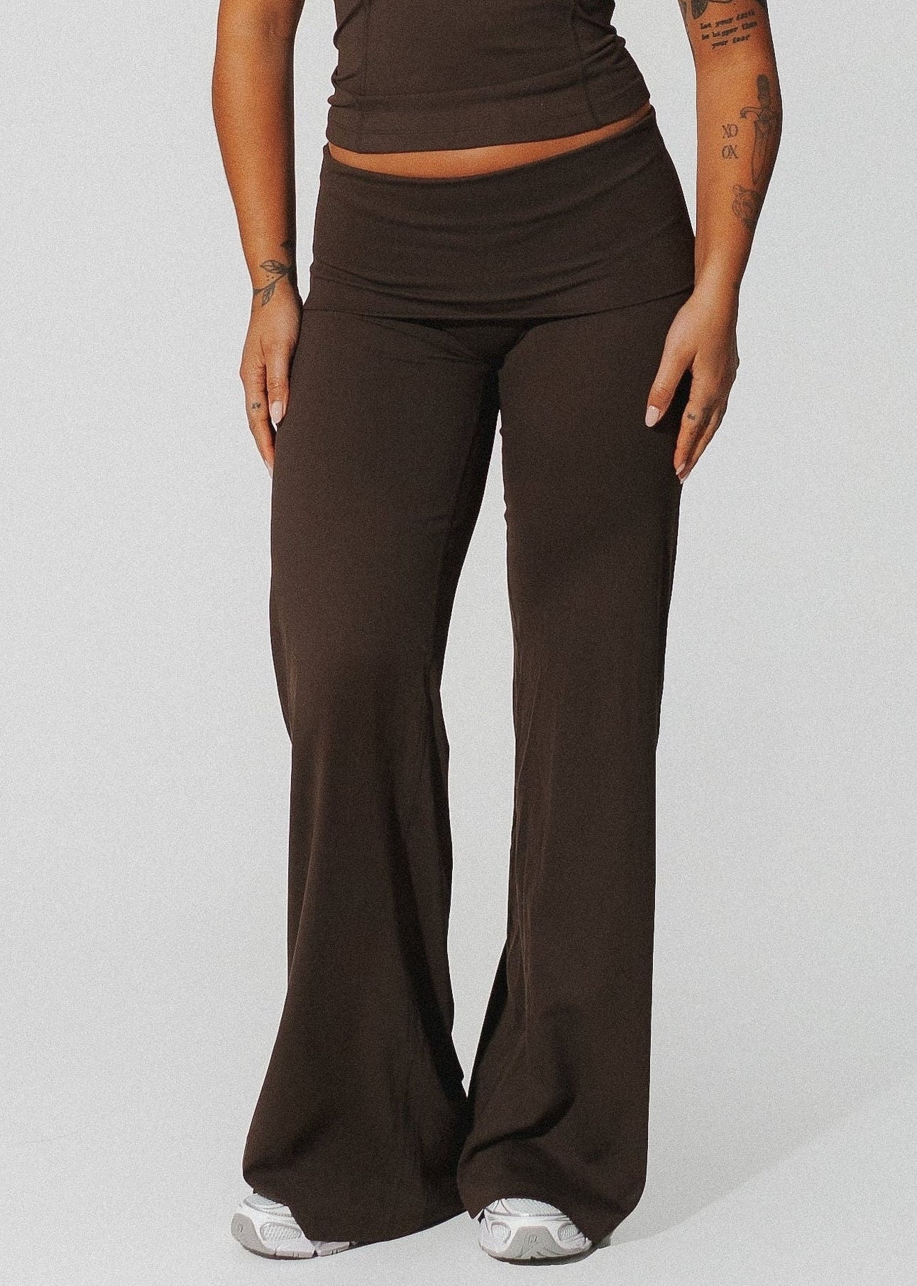 Toasted brown - Fold-over high flares