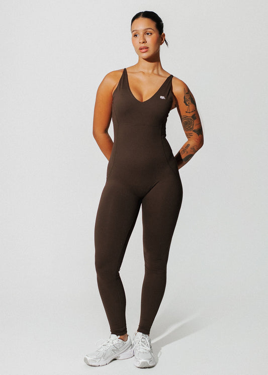 Toasted brown - Shaping jumpsuit
