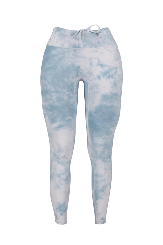 tie dye scrunch butt pocket leggings super stretchy and soft front angle